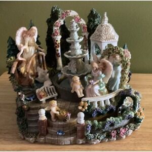 Classic Treasures Angel Musical Water Fountain, Music Works, Fountain Not Tested